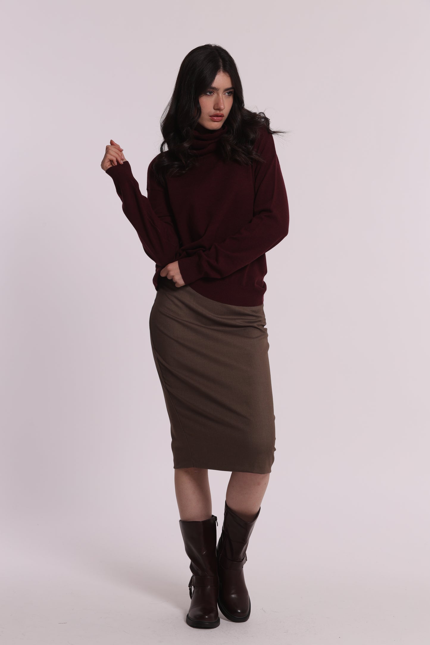 MAGLIA CON COLLO REMOVIBILE