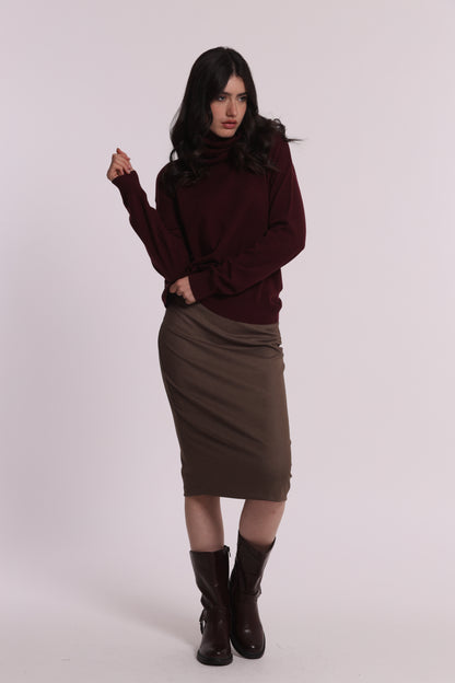 MAGLIA CON COLLO REMOVIBILE