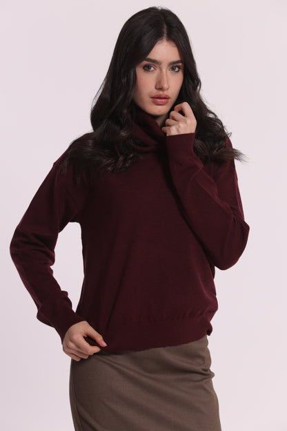 MAGLIA CON COLLO REMOVIBILE
