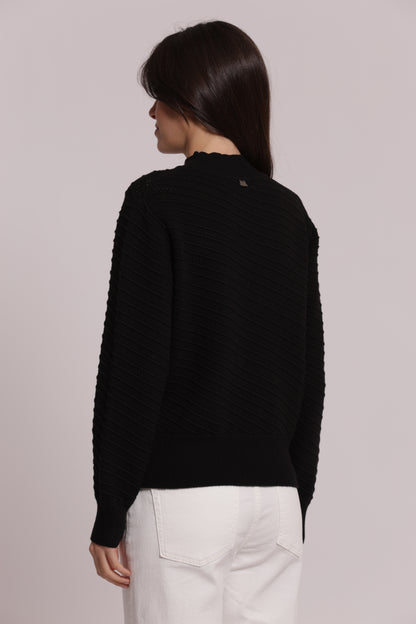 MAGLIA LUPETTO CON TRAMA DIAGONALE