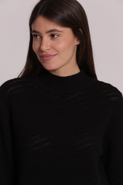 MAGLIA LUPETTO CON TRAMA DIAGONALE