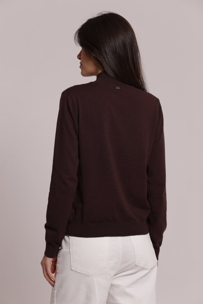 MAGLIA LUPETTO CON  DETTAGLI ROMBO