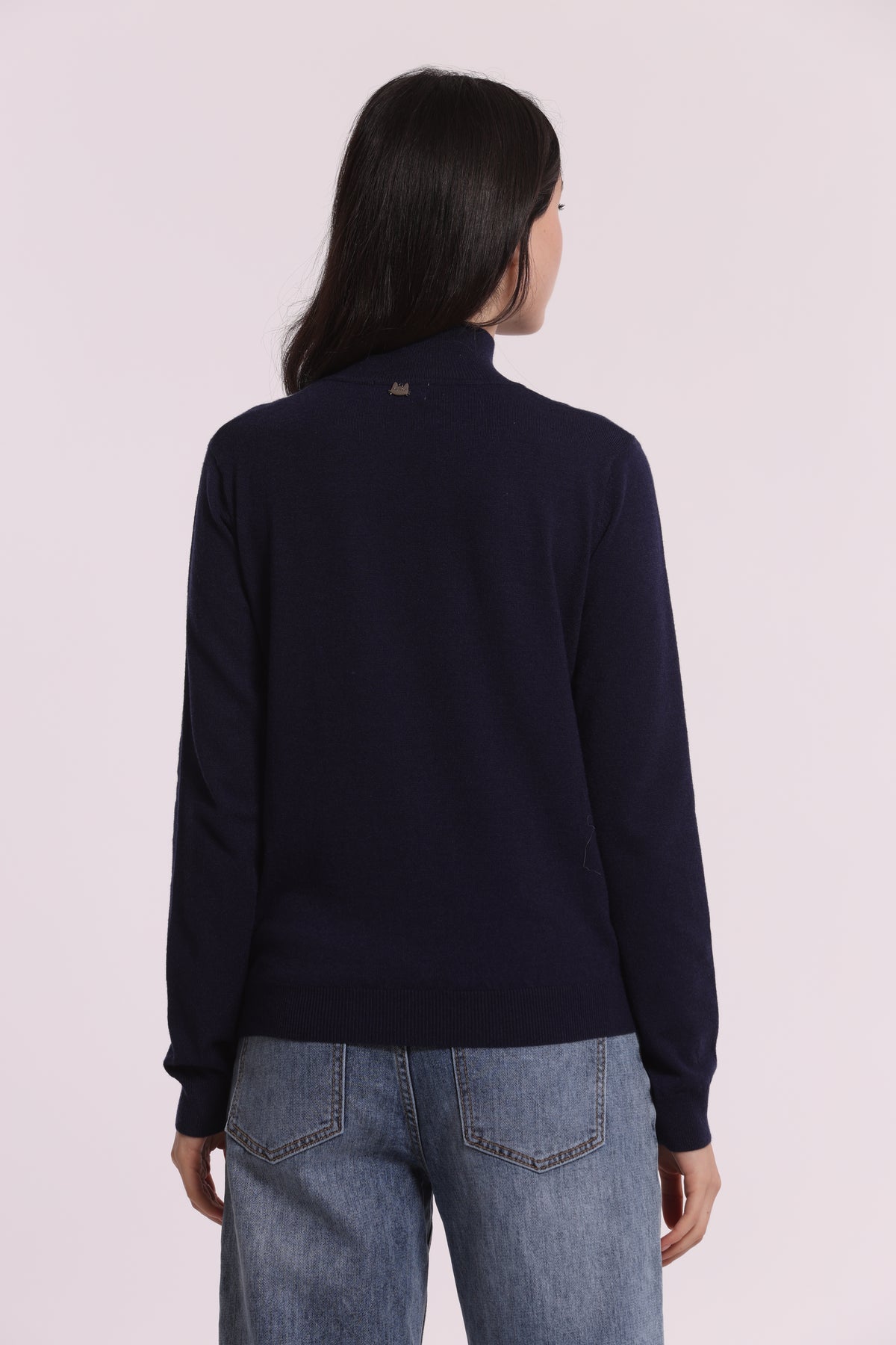 MAGLIA LUPETTO CON  DETTAGLI ROMBO