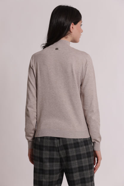 MAGLIA LUPETTO CON  DETTAGLI ROMBO