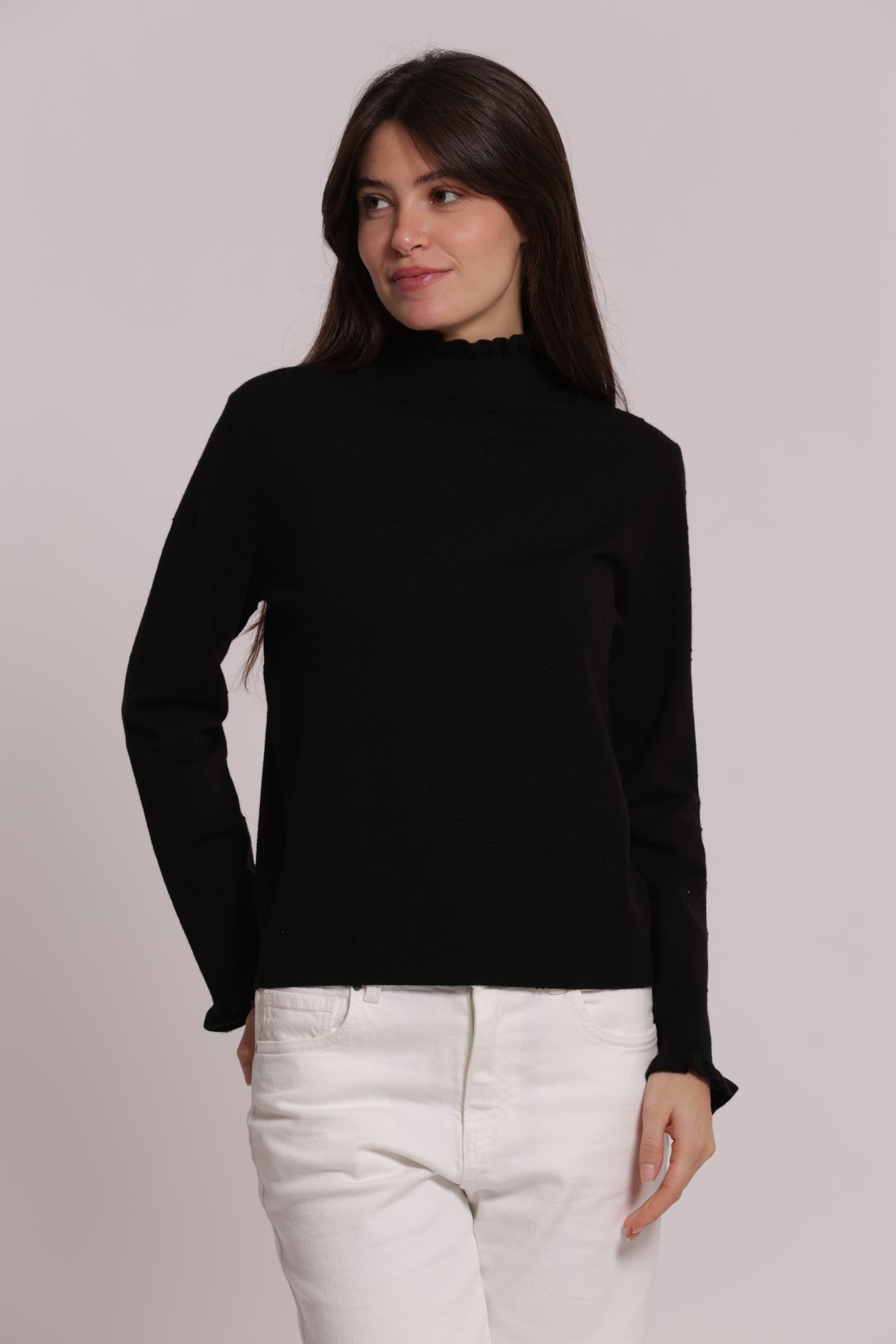 MAGLIA COLLO ALTO TRAMA POIS
