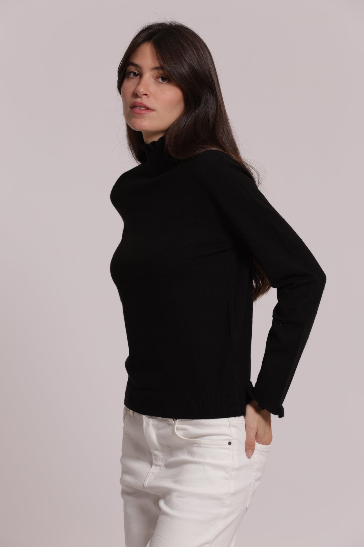 MAGLIA COLLO ALTO TRAMA POIS