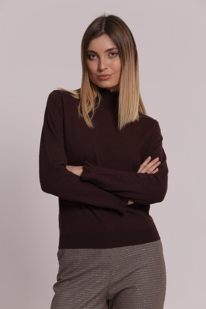 MAGLIA COLLO ALTO TRAMA POIS