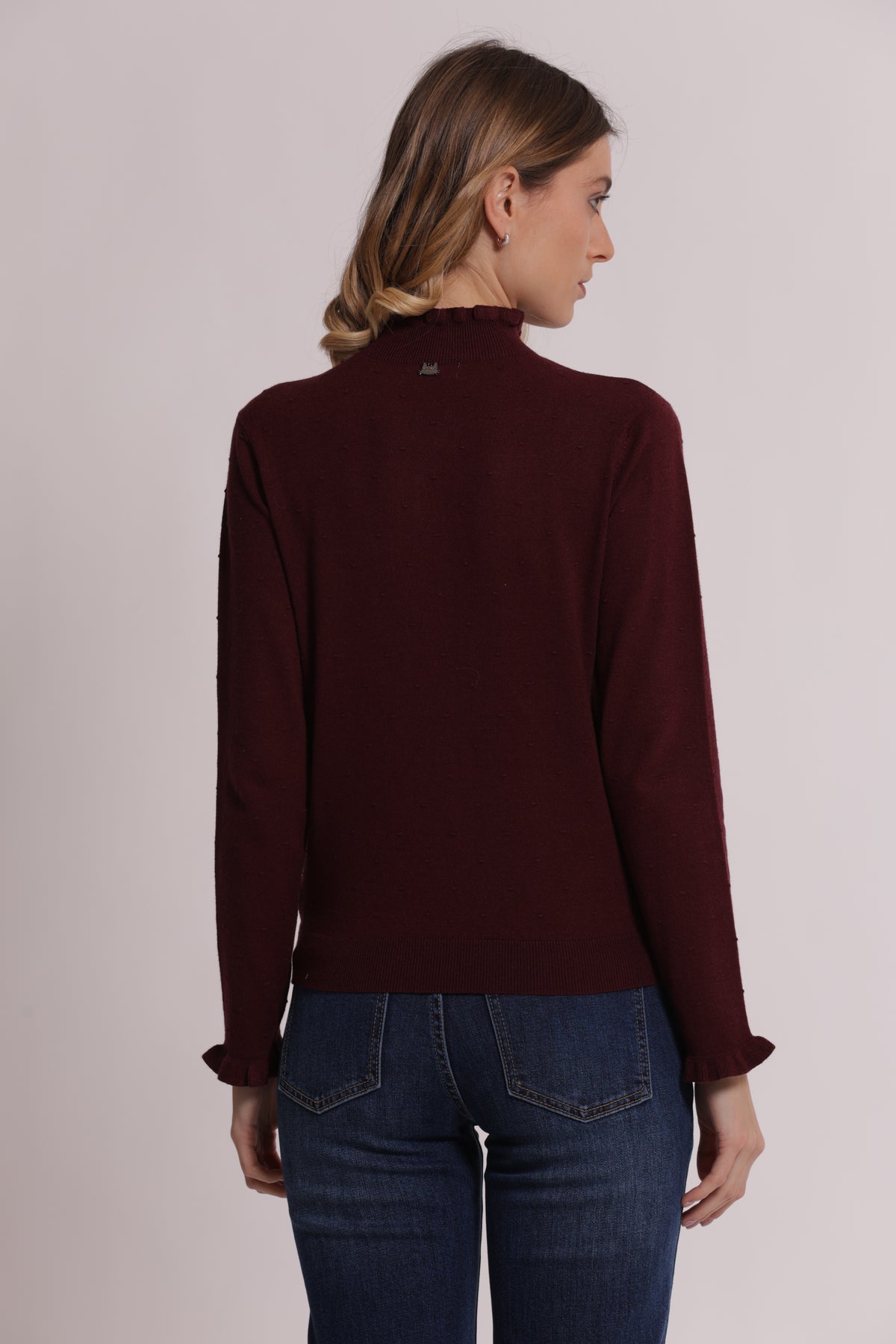 MAGLIA COLLO ALTO TRAMA POIS