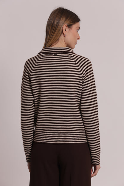 MAGLIA CARDIGAN A RIGHE