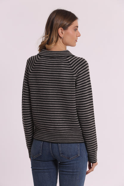 MAGLIA CARDIGAN A RIGHE
