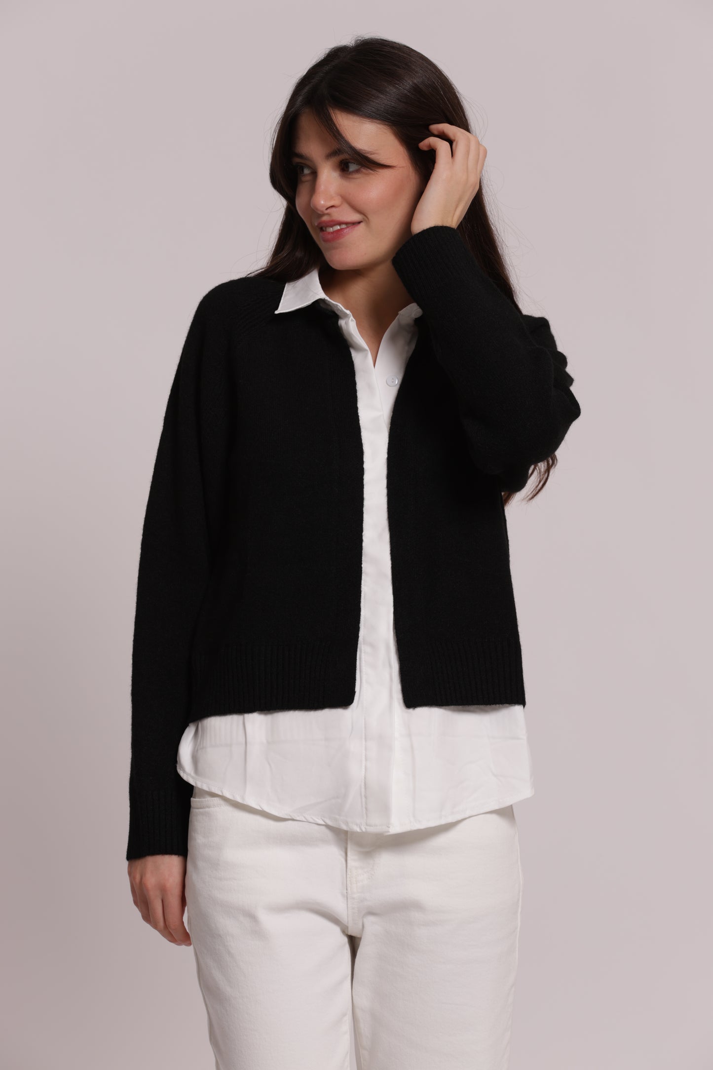MAGLIA CON FINTA CAMICIA