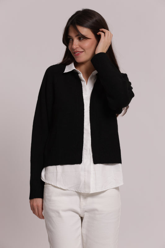 MAGLIA CON FINTA CAMICIA