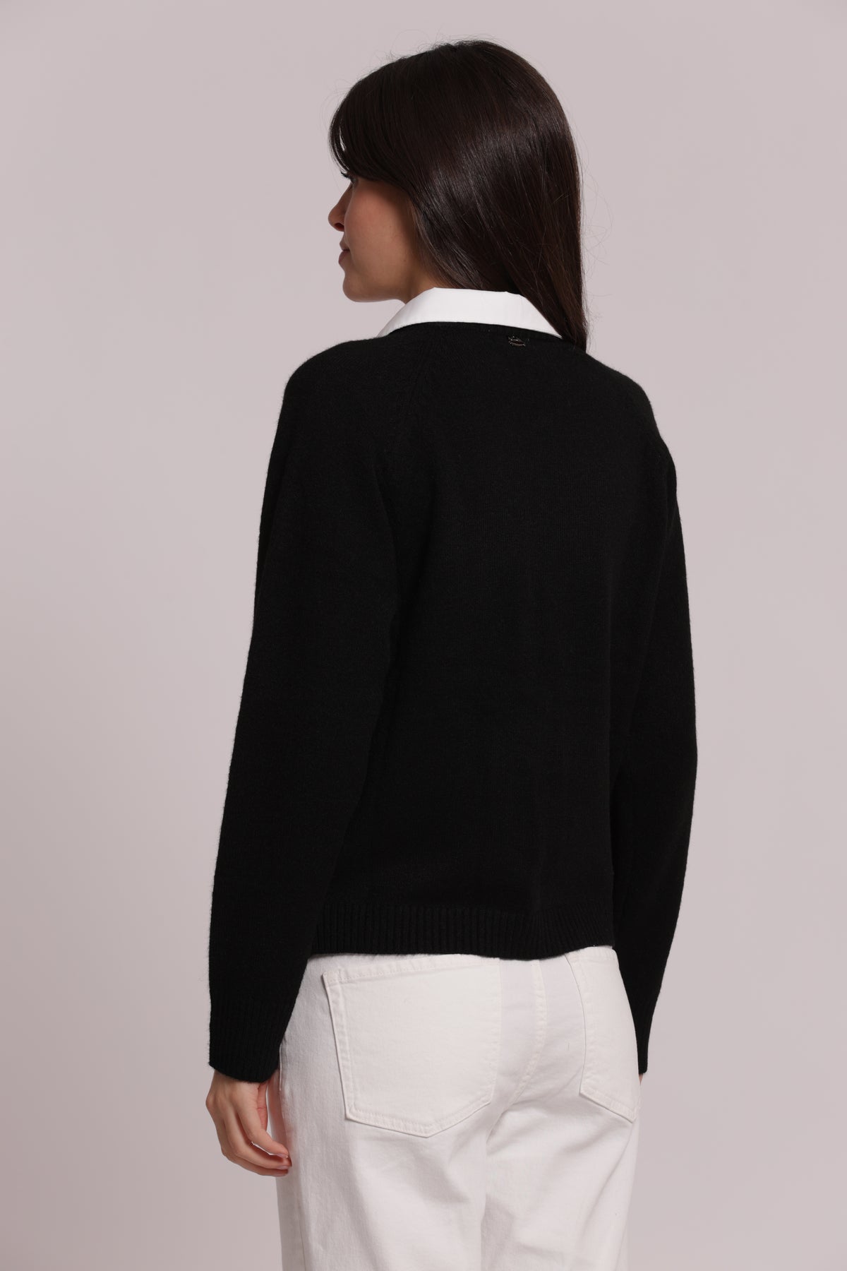 MAGLIA CON FINTA CAMICIA