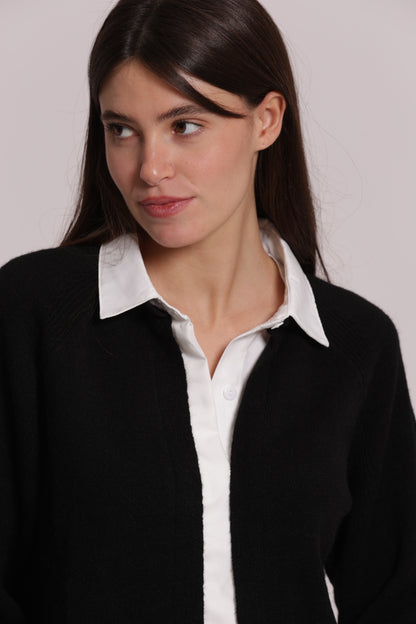 MAGLIA CON FINTA CAMICIA