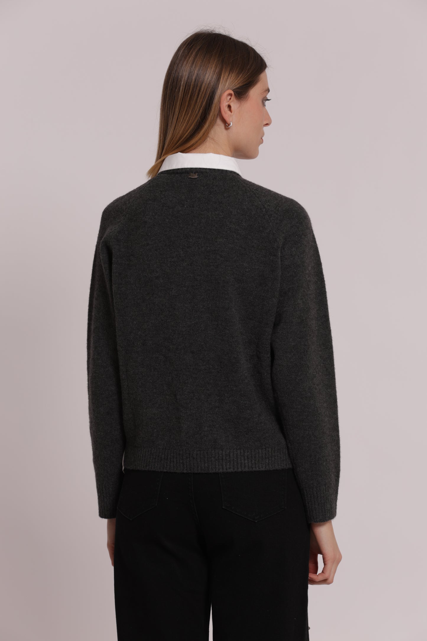 MAGLIA CON FINTA CAMICIA