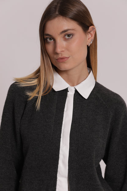 MAGLIA CON FINTA CAMICIA