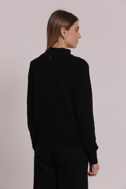 MAGLIA CARDIGAN LUPETTO CON TASCHE