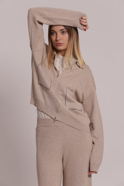 MAGLIA CON ZIP
