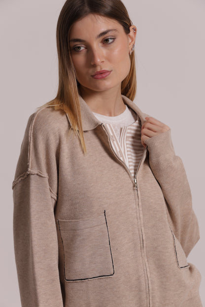 MAGLIA CON ZIP