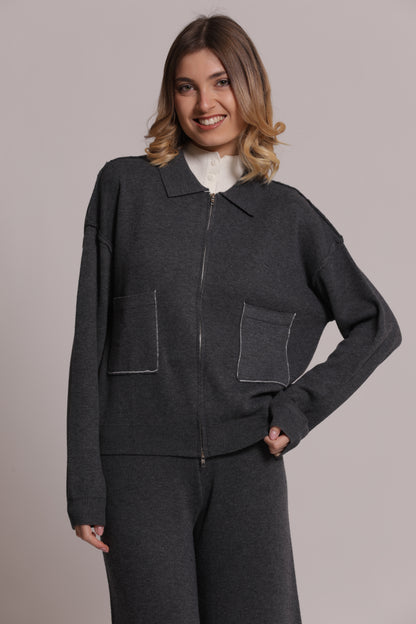 MAGLIA CON ZIP