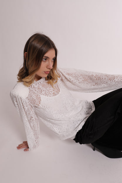 BLUSA IN PIZZO