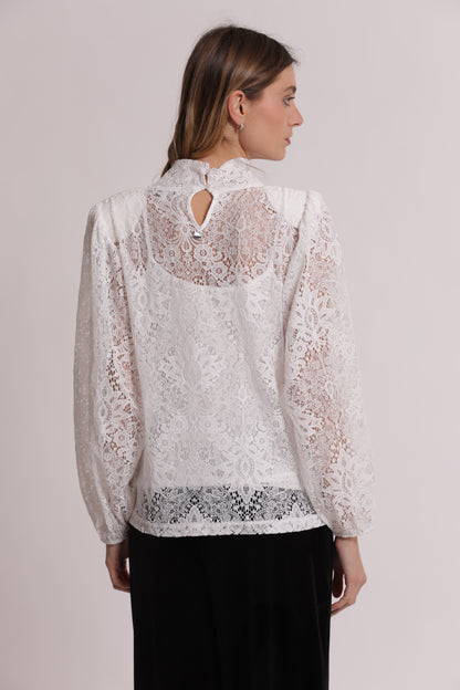 BLUSA IN PIZZO