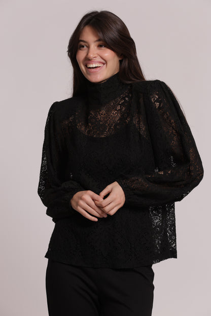 BLUSA IN PIZZO