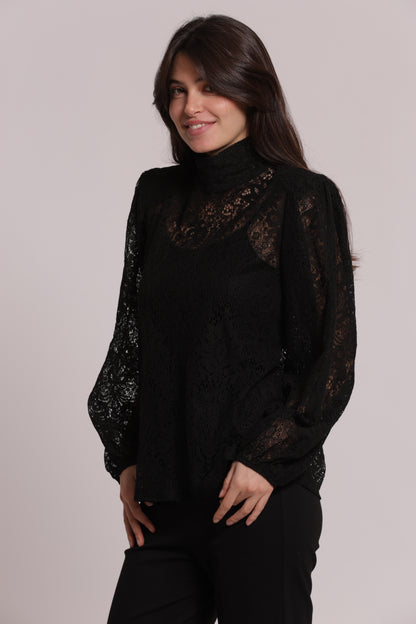 BLUSA IN PIZZO