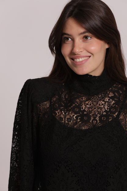 BLUSA IN PIZZO