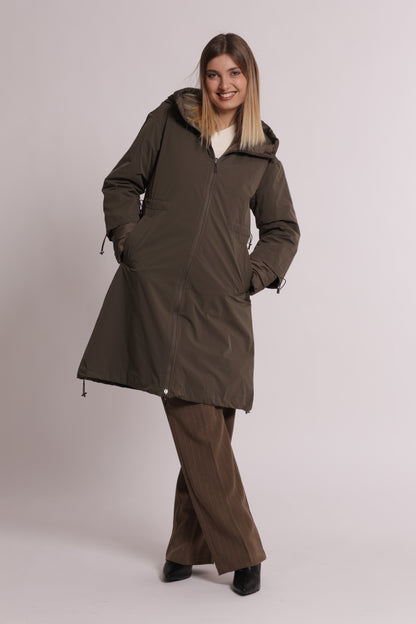 PIUMINO LUNGO REVERSIBILE CON COULISSE