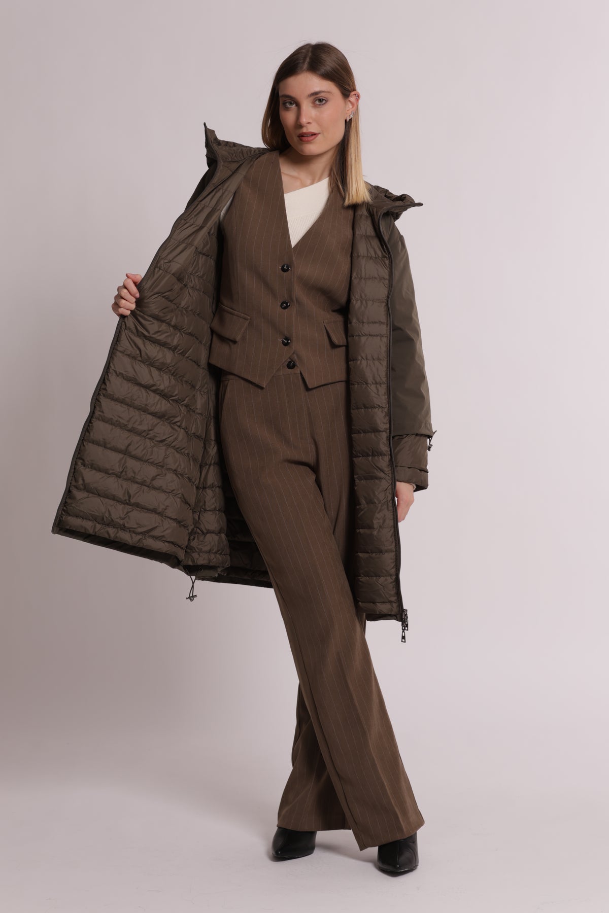 PIUMINO LUNGO REVERSIBILE CON COULISSE