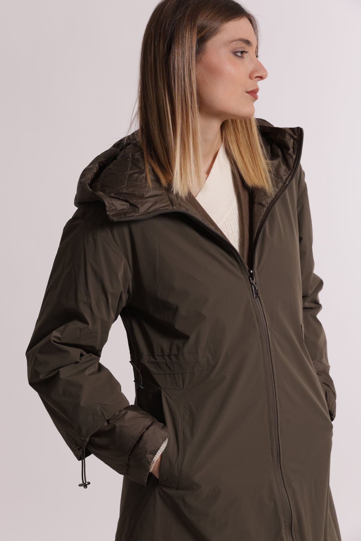 PIUMINO LUNGO REVERSIBILE CON COULISSE