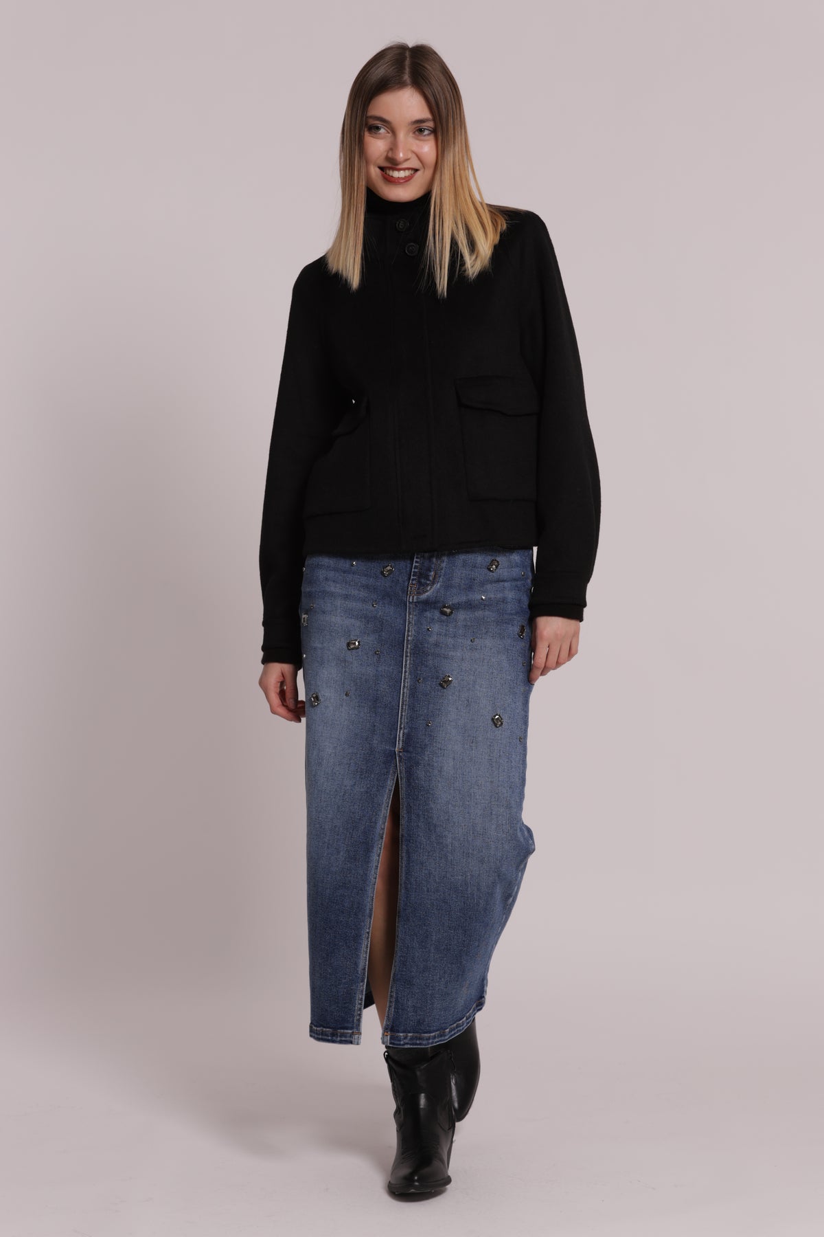 CAPPOTTO CORTO CON ZIP