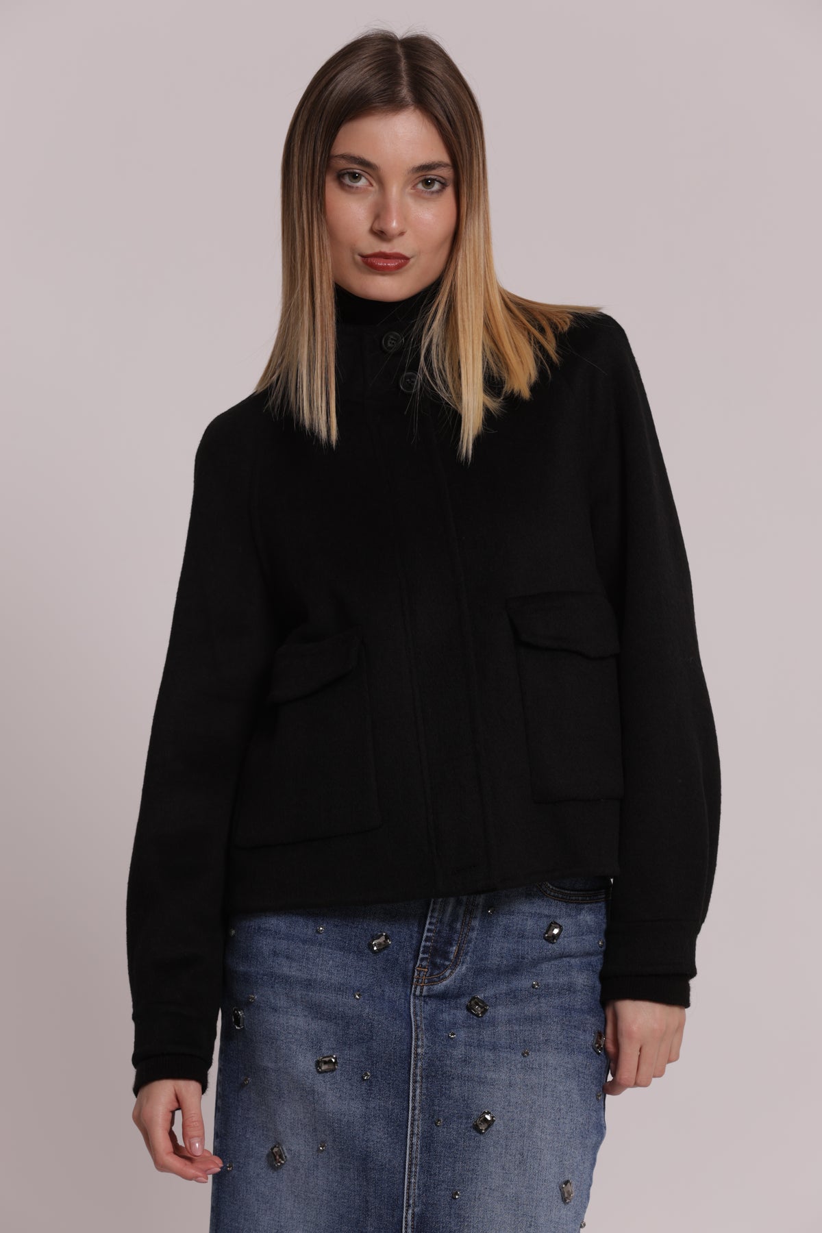 CAPPOTTO CORTO CON ZIP