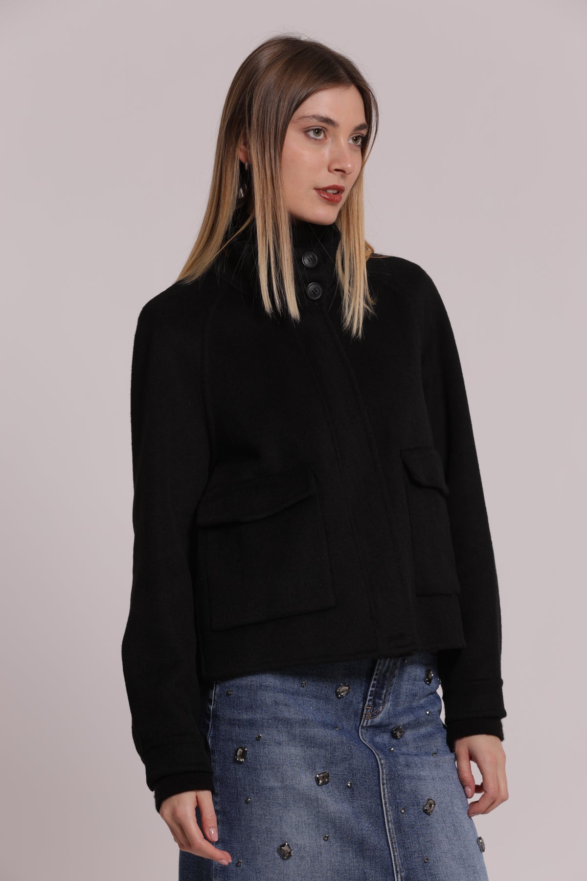 CAPPOTTO CORTO CON ZIP