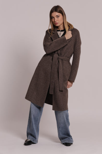 CAPPOTTO LUNGO CON CINTURA