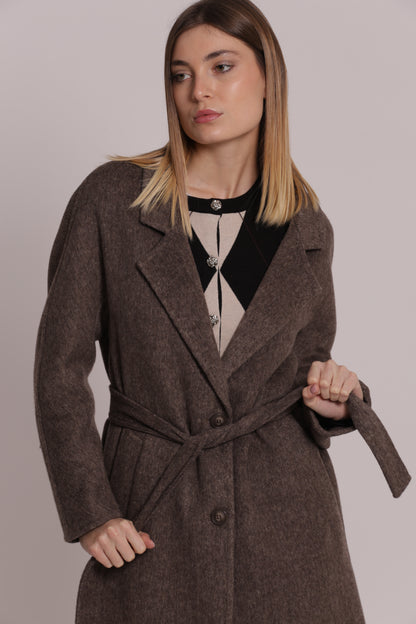 CAPPOTTO LUNGO CON CINTURA