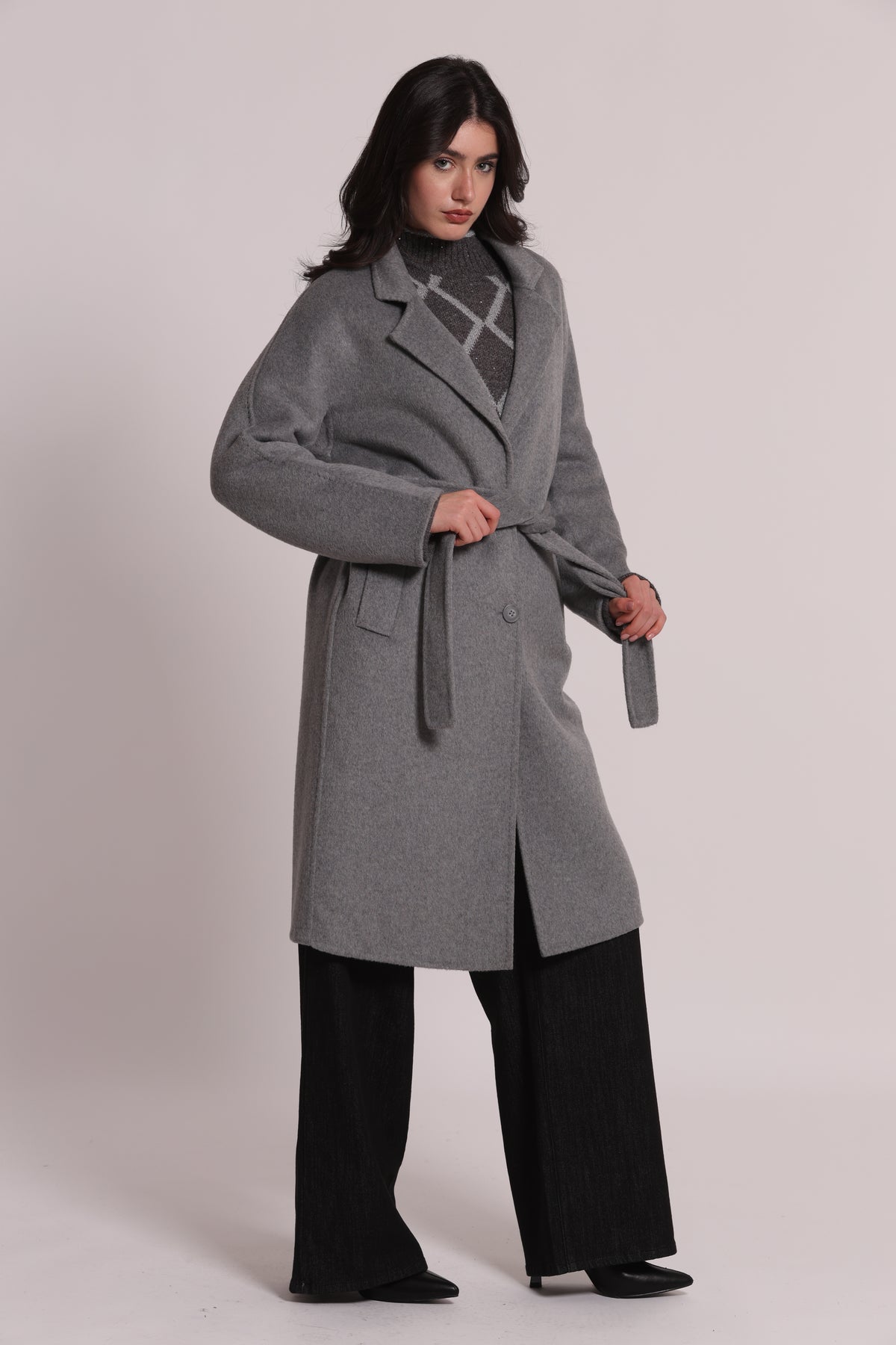 CAPPOTTO LUNGO CON CINTURA