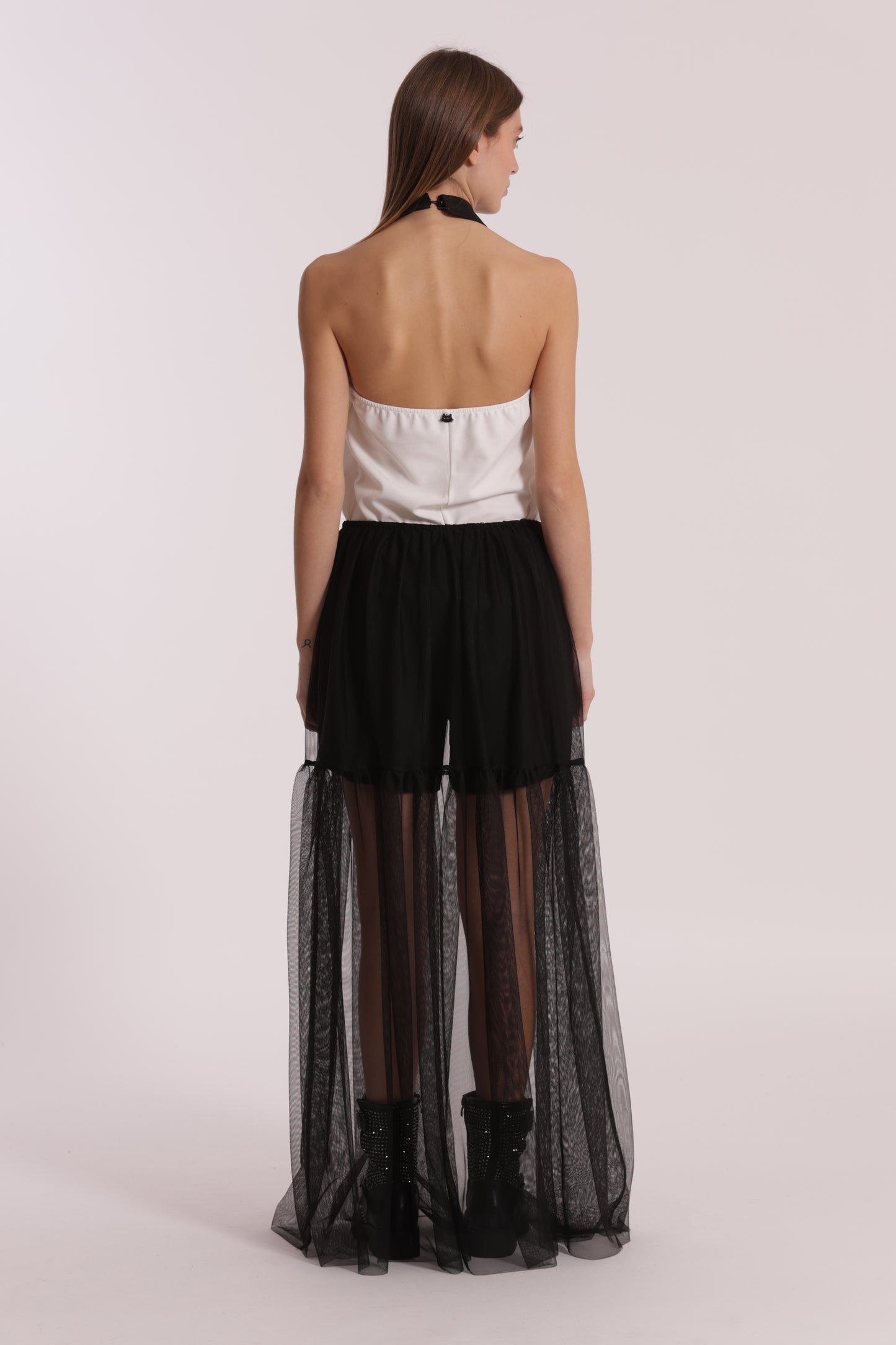 GONNA LUNGA IN TULLE