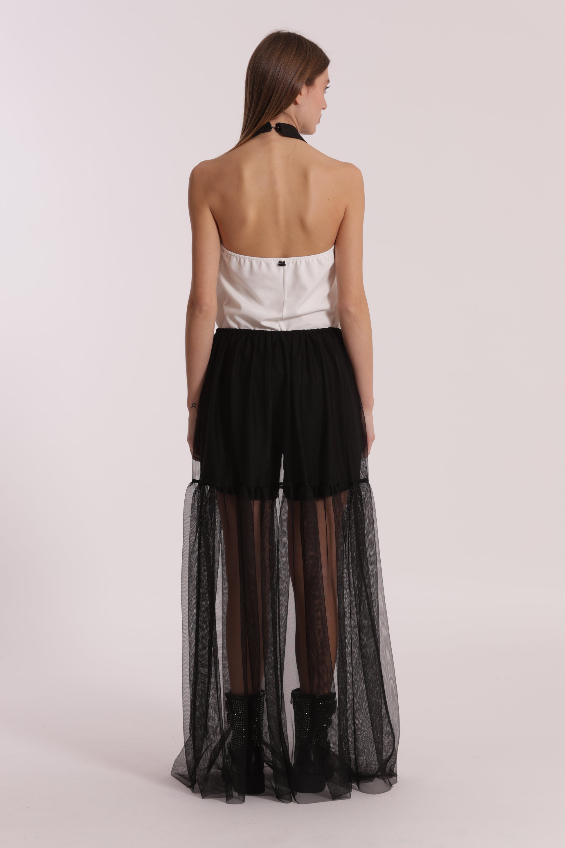 GONNA LUNGA IN TULLE