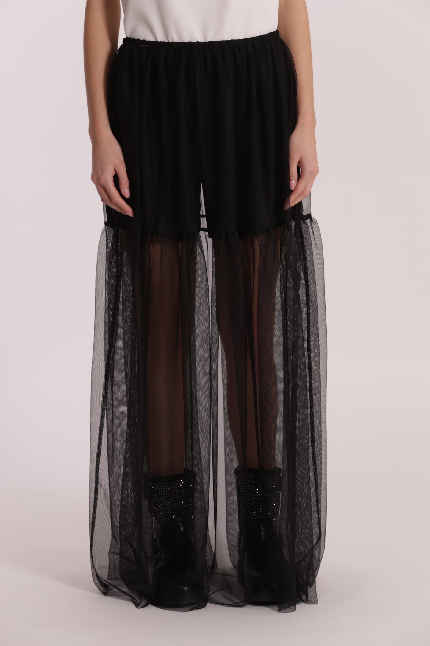 GONNA LUNGA IN TULLE