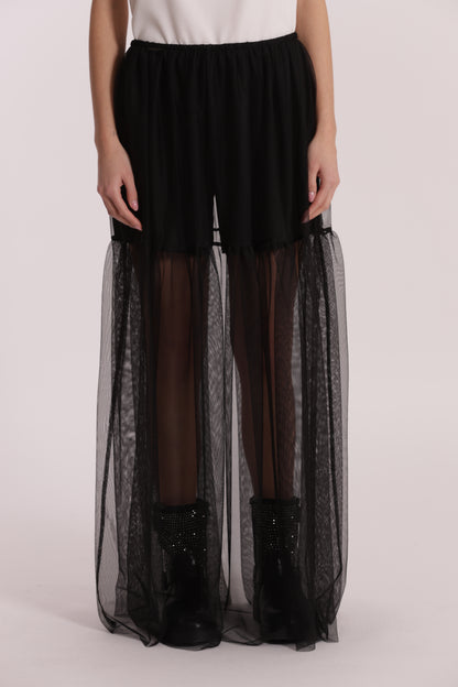 GONNA LUNGA IN TULLE