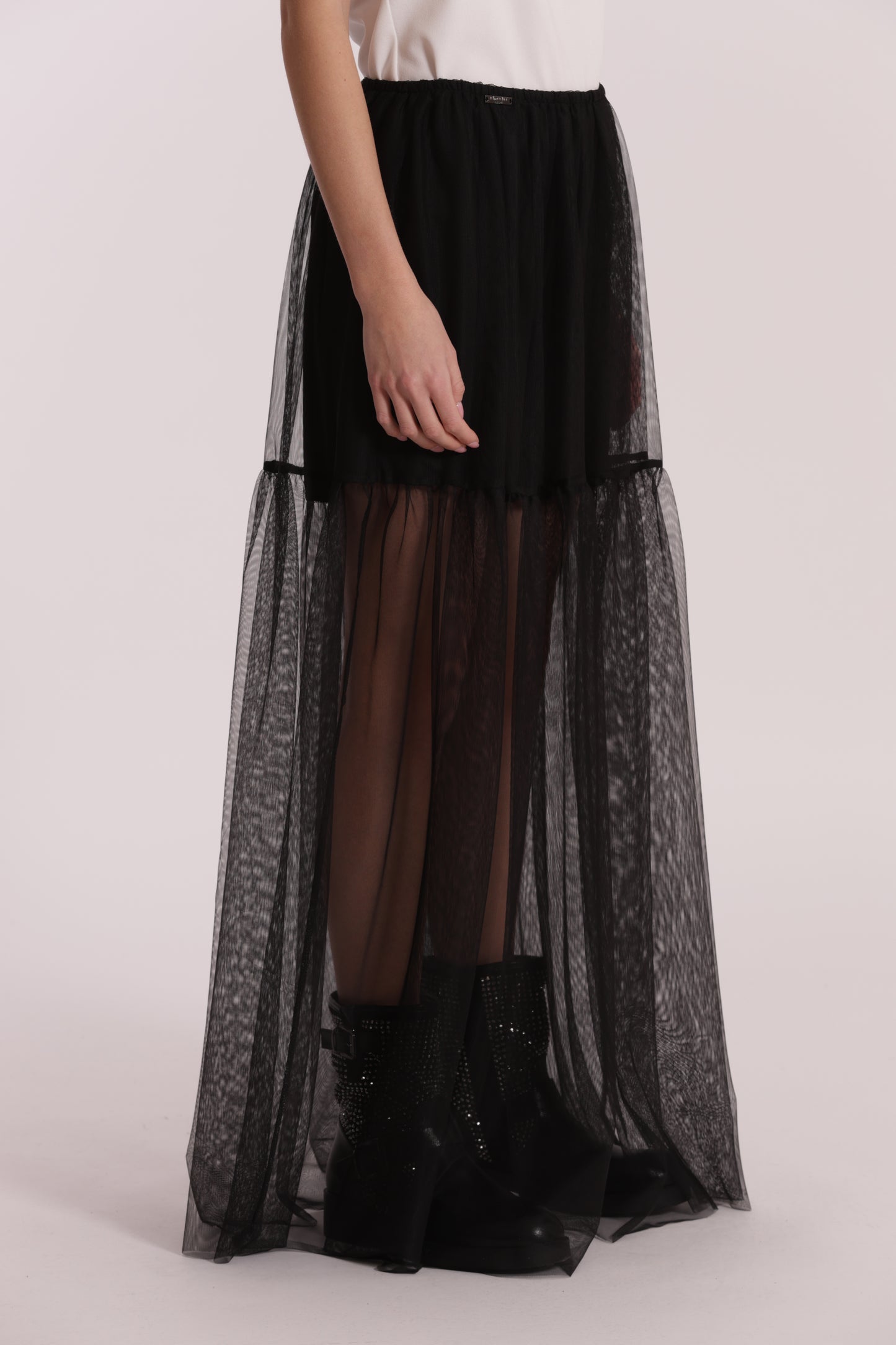 GONNA LUNGA IN TULLE