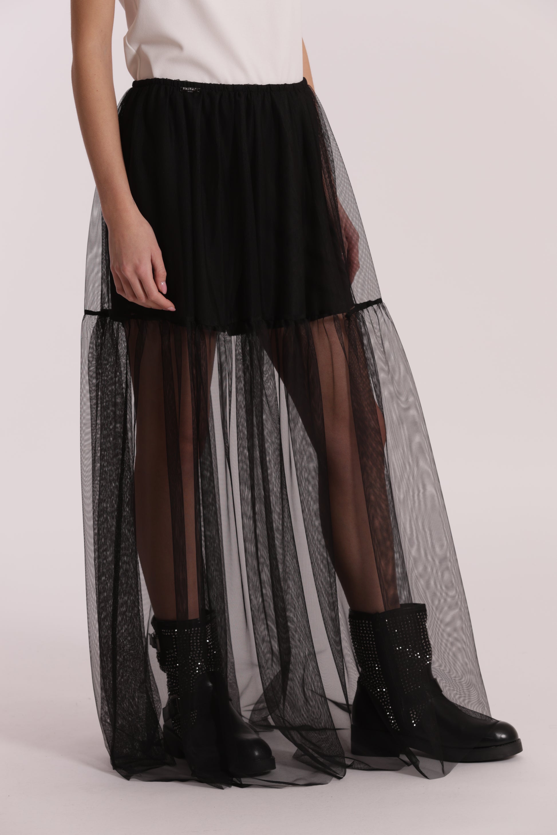 GONNA LUNGA IN TULLE