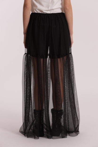 GONNA LUNGA IN TULLE