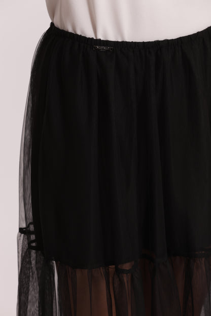 GONNA LUNGA IN TULLE