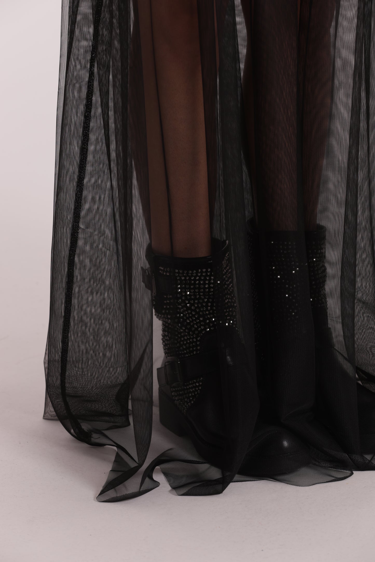 GONNA LUNGA IN TULLE