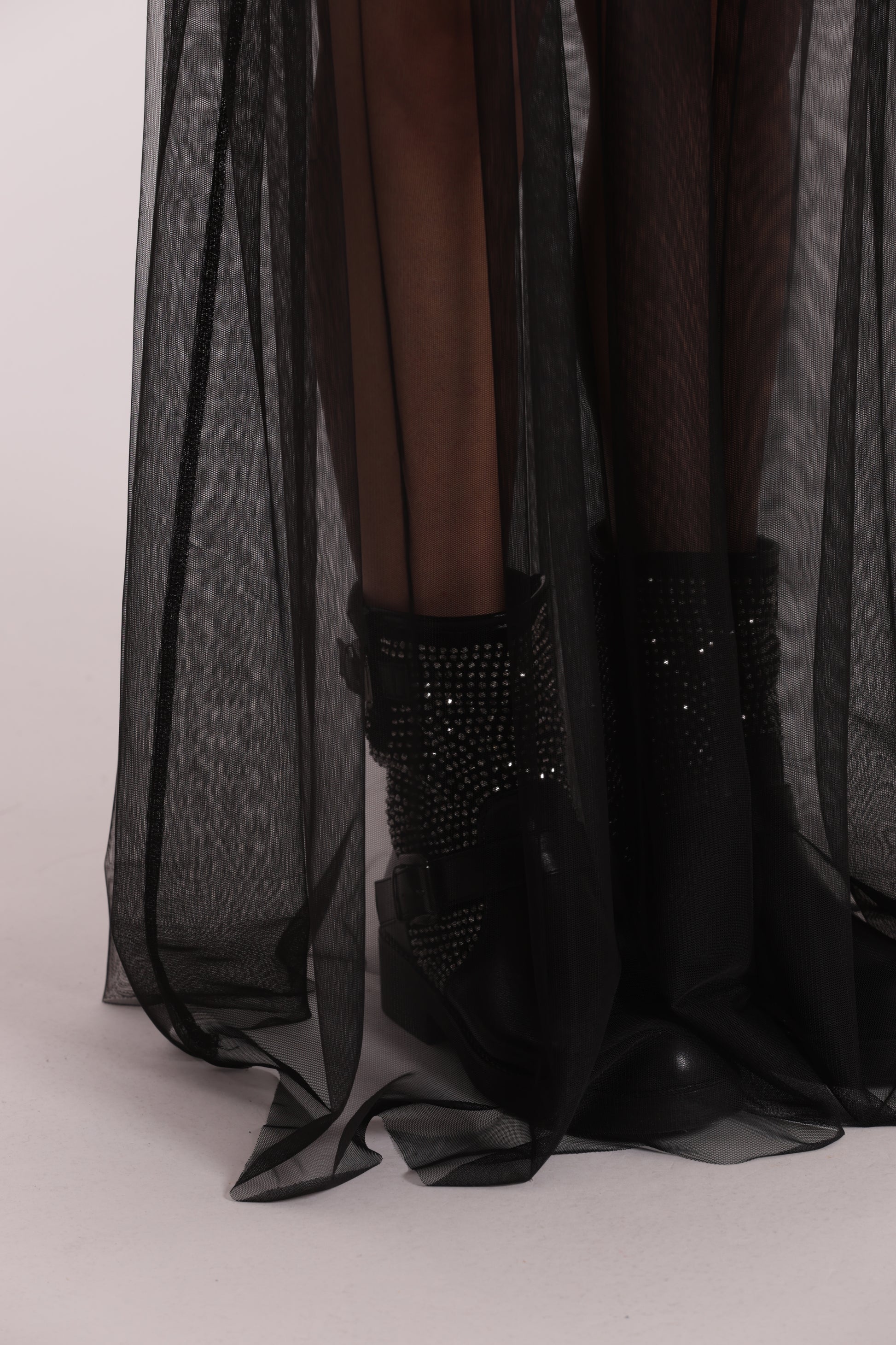 GONNA LUNGA IN TULLE