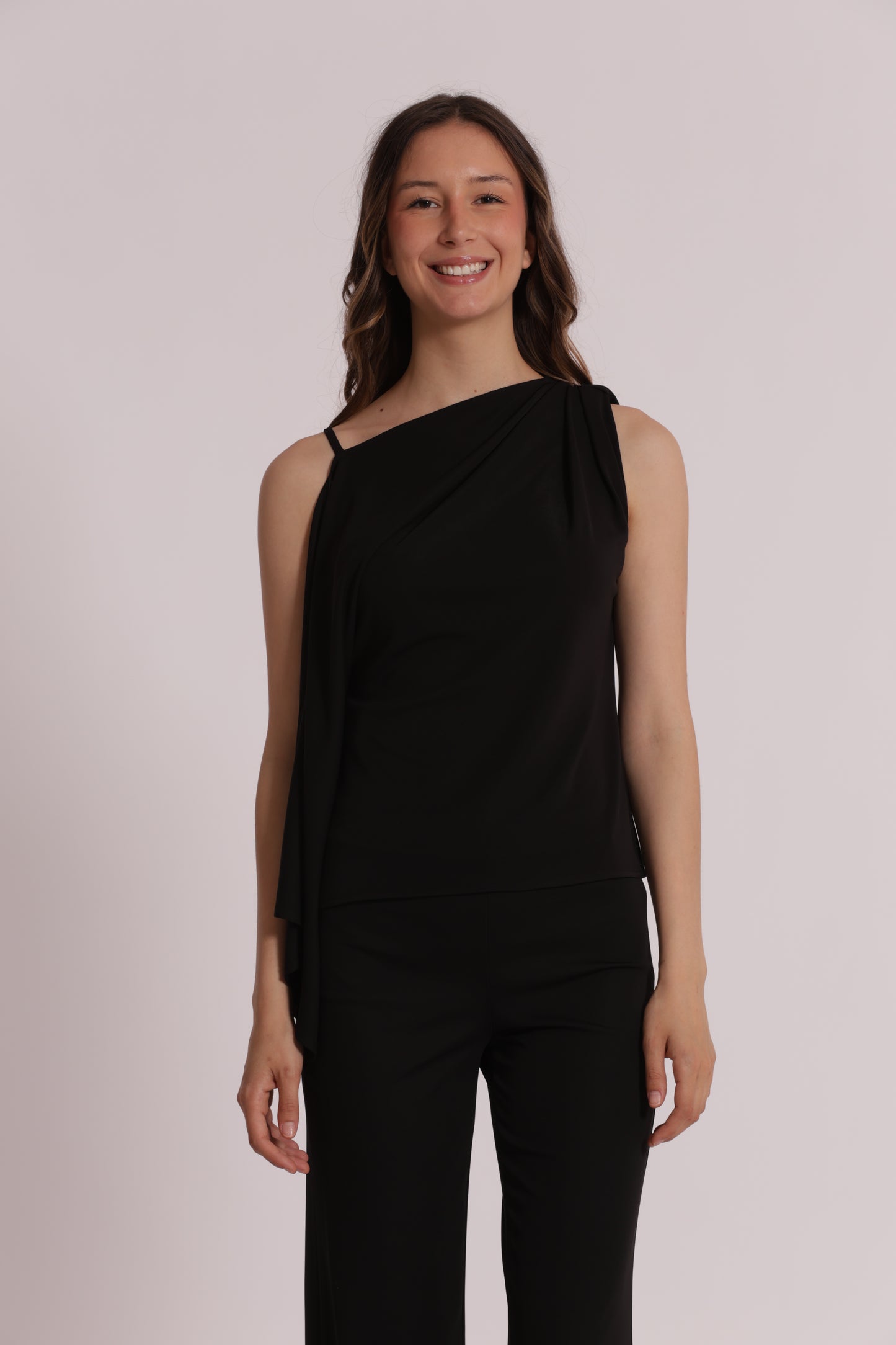 BLUSA CON SPALLA SCESA