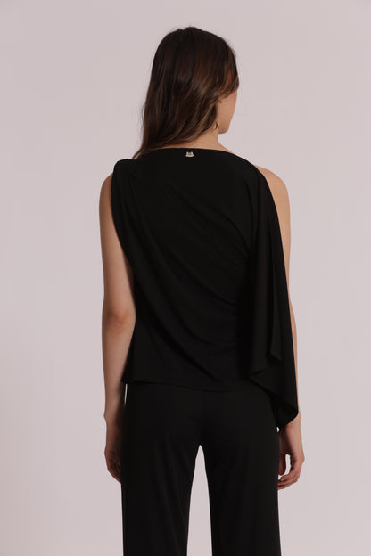 BLUSA CON SPALLA SCESA